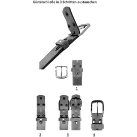 rettungsring gürtel Gürtelschnalle Dorn Oval Gedreht Silber 100 cm