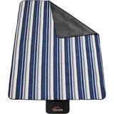 Picknickdecke Outdoor-Campingdecke, 140 cm x 180 cm Tundra, normani, Wasserdichte Unterseite - Fleece Oberseite Sommerdecke Outdoordecke blau|grün