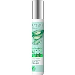 Eveline Cosmetics Organic Aloe+Collagen Augen Roll-on mit feuchtigkeitsspendender Wirkung 15 ml
