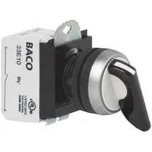 BACO BAL21MR03A L21MR03A Wahltaste Frontring Kunststoff, verchromt Schwarz 2 x 45° 1St.