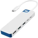 Targus Hyper® HyperDrive Flex 5 USB-C Hub weiß/blau