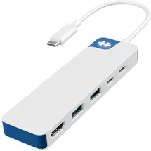 Targus Hyper® HyperDrive Flex 5 USB-C Hub weiß/blau
