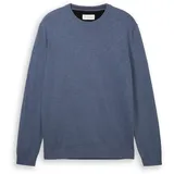Tom Tailor 1038426 Basic Knit Pullover Vintage Indigo Blue Melange XL