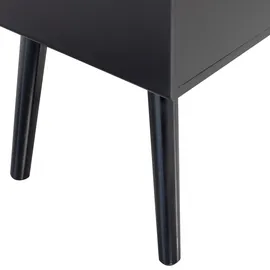 Woood Nachtschrank Vienna 36 x 30 x 53 cm Schwarz