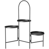 Boltze Pflanztopfhalter Mareta 34 x 68 cm Schwarz