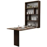 Mirjan24 Wandklapptisch, Nussbaum, Holzwerkstoff, Rechteckig,Rechteckig, 85x203x19 cm, Esszimmer, Tische