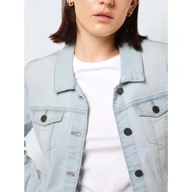 Noisy May NMDebra Denim Jacket Frauen Jeansjacke mit Pattentaschen Modell 'DEBRA', Hellblau, XS