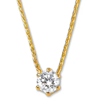 Tchibo - 585 Gold-Kette mit Brillantanhänger - gold