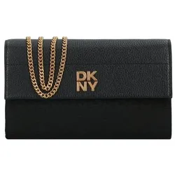 DKNY Rosa Clutch Geldbörse Leder 20 cm  schwarz