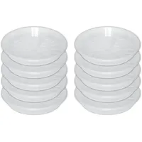 Geli 10er Set Untersetzer Orchideentopf Kunststoff Transparent (? 27