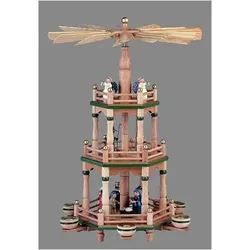 KWO Erzgebirge Pyramide natur Höhe 48 cm