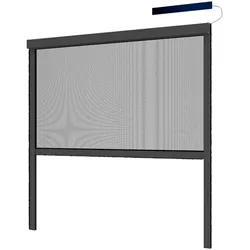 Elektrisches Insektenschutz-Rollo anthrazit 110 x 220 cm