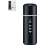Gramigg Isolierter Fahrzeug-Reisewasserkocher 500ml USB-betriebener Heizbecher für Rucksackreisen Straßenausflüge USB-betriebener Reise-Kaffeekessel Transportables Design