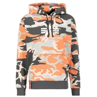 Alpha Industries Basic Camo Kapuzenpullover Orange Grey Camo 2XL