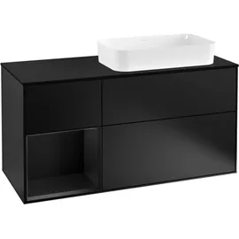 Villeroy & Boch Waschtischunterschrank 3 Auszüge 120 x 60,3 x 0 cm Schwarz
