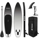 YEAZ SUP Board Set BLACK SANDS BEACH 320 x 76 x 15 cm grau