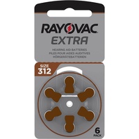 RAYOVAC Extra Advanced Hörgerätebatterien mit Active-Core-Technologie 312, 60 Batterien