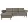 sit&more Ecksofa SIT & MORE "Göteborg", grau (delphine), B:268cm H:90cm T:176cm, Sofas, Ecksofa, Sitztiefenverstellung und Federkern, wahlweise mit Bettfunktion