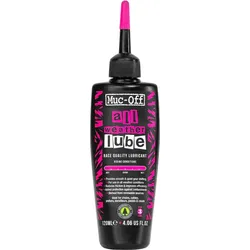 Muc-Off All Weather Lube 120ml ist ein hochwertiges, synthetisches Kettenöl, das speziell für den Einsatz bei allen Wetterbedingungen entwickelt wurde