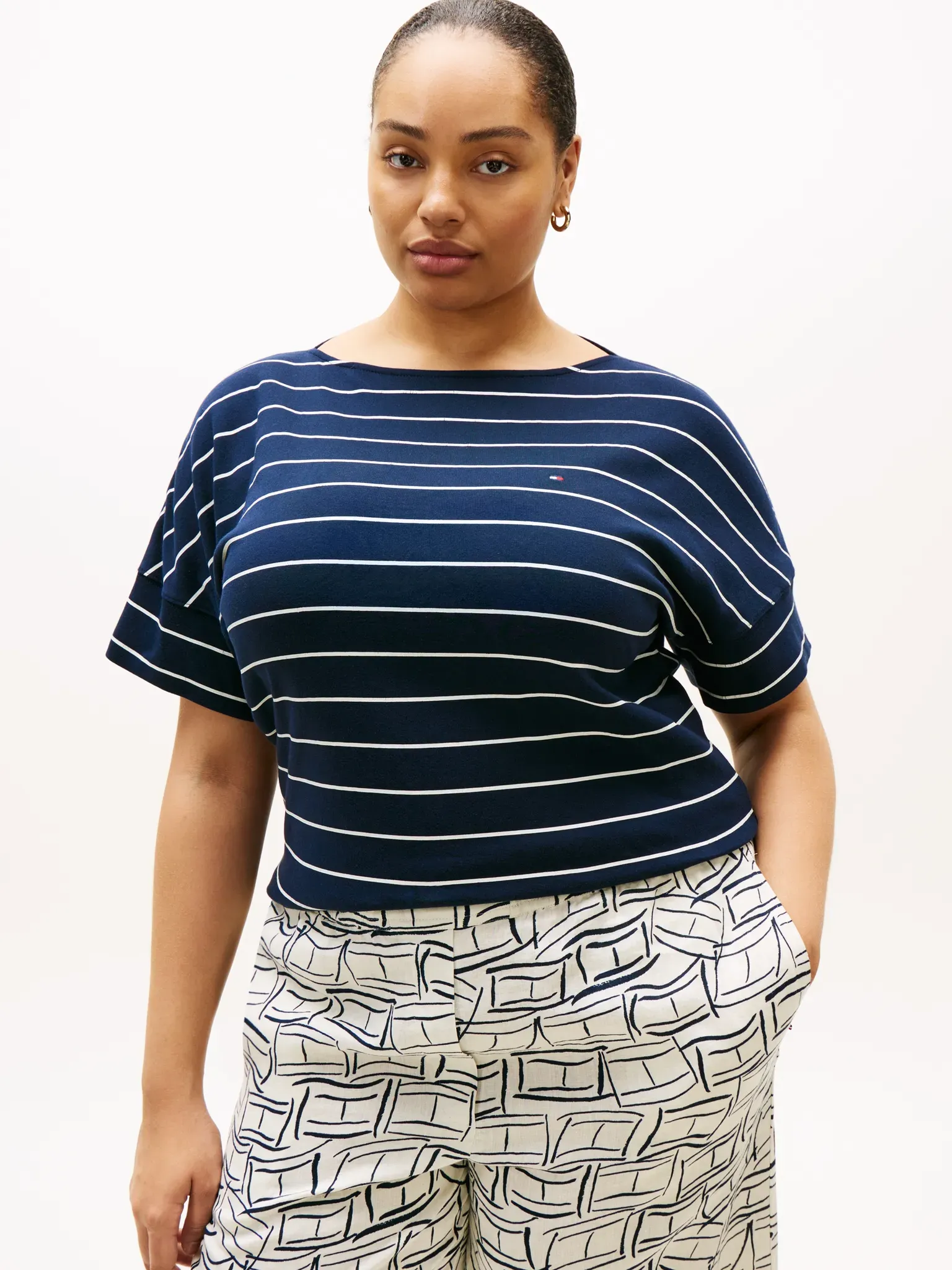 Kurzarmshirt TOMMY HILFIGER CURVE 