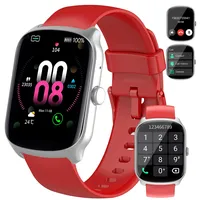 Smartwatch Herren Damen, 1,95" HD Gebogener Bildschirm Smart Watch, mit Bluetooth Anrufe, Pulsmesser Schlafmonitor, 112+ Sportmodi Fitnessuhr, IP68 Wasserdicht Schrittzähler Sportuhr für Android iOS