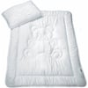 MESANA Kinderbettdecke + Kopfkissen, Bär, MESANA, Füllung: silikonisierte Hohlfaser (Bettdecke), Bezug: Microfaser weiß
