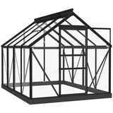vidaXL Ersatzgestell für Gewächshaus Anthrazit 155x103x191cm Aluminium