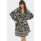 ONLY CARMAKOMA Sommerkleid Schwarz/Weiß 54
