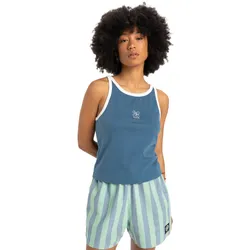 Tanktop QUIKSILVER "Penida", Damen, Gr. XS, blau (real teal), 100% Baumwolle, Tops