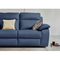 Nicoletti Home 3-Sitzer, Breite 203 cm, wahlweise mit oder ohne elektrische Relaxfunktion blau