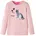 vidaXL Kinder Langarmshirt mit Pailletten Katze Langarm T-Shirt Jungen Hellrosa 104 - 104