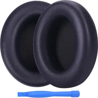 MMobiel Ersatz Ohrpolster für Beats Studio Pro Wireless Noise Cancelling Kopfhörer Memory- Schaumstoff und Protein PU Kopfhörer Ohrpolster - Ersatzpolster – Blau