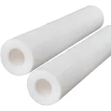 CXGBQSJ POM Technische Kunststoffrohre, 2er-Pack Hohlstäbe von 500mm, Hochfestes Acetalmaterial für Drehbank und DIY-Fertigung,25mm*12mm