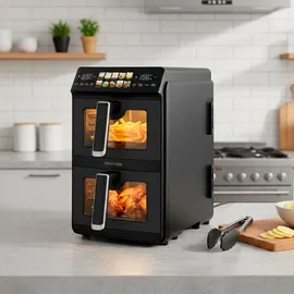Prixton Heißluftfritteuse Prixton Cook Organics Vertical 10L schwarz