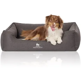 Knuffelwuff Hundebett Leano XXL 120 x 85 cm schwarz