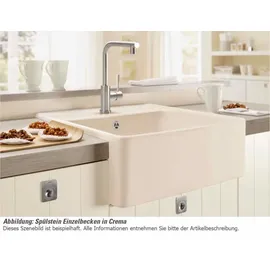 Villeroy & Boch Spülstein Einzelbecken ebony + Excenterbetätigung