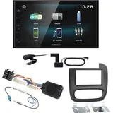 Kenwood DMX-125DAB Bluetooth MP3 USB DAB+ DAB+ Einbauset für Fiat Talento