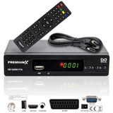 PremiumX HD 520SE FTA Digital Satelliten-Receiver DVB-S2 HDMI SCART USB FullHD SAT-Receiver