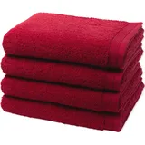 Möve Superwuschel Handtuch 50 x 100 cm ruby 4 St.