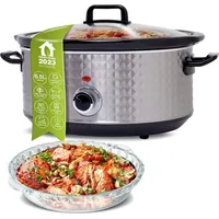 Z-Line TurboTronic Slowcooker 6,5 Liter Schongarer mit Anbratfunktion &