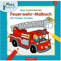 Coppenrath Verlag Mein kunterbuntes Feuerwehr-Malbuch