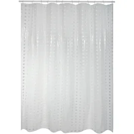 MSV Duschvorhang 180 x 200 cm weiß