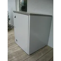 Metalltechnik Dermbach Rollatorbox Rollatorgarage grau/silber