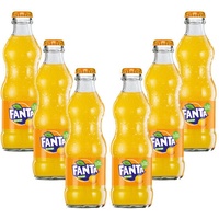 Fanta 6er Set Fanta Orange 6x 0,2L inkl. Pfand MEHRWEG Glas