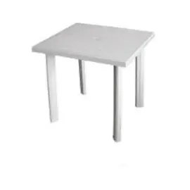 PROGARDEN Gartentisch 80 x 75 x 72 cm Weiß