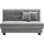Ell + Ell Schlafcouch Polyester 2-Sitzer Grau