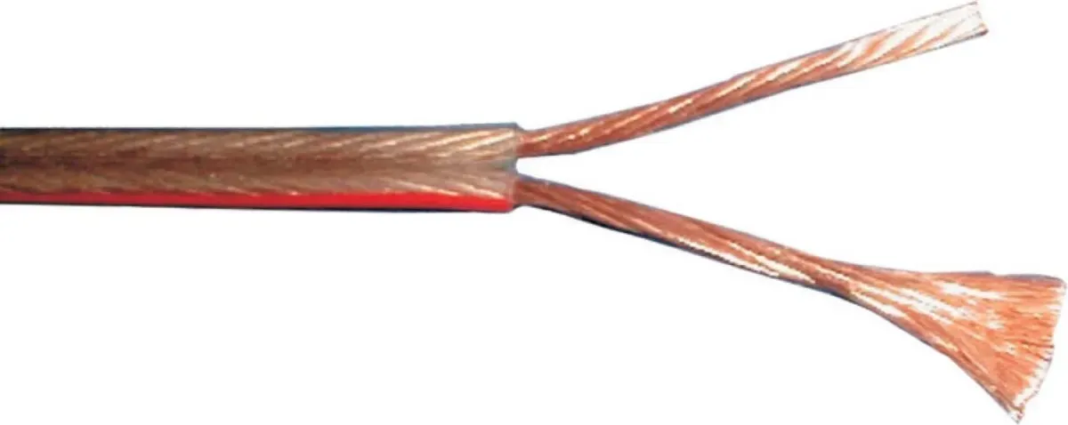 bda connectivity Lautsprecherleitung hfl. 2x1,50mm2 100m Ring transparent