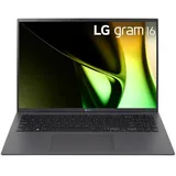 LG gram 16 (2024), schwarz, Core Ultra 5 125H, 8GB RAM, 512GB SSD Win11 Pro grau 16Z90S-G.AP55G