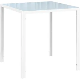 Homcom Esszimmertisch 75 x 75 x 75 cm weiß