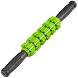 Relaxdays 8 x Massageroller mit Griff, Triggerpunkt Selbstmassage, Muskel Faszienroller Nacken, Rücken, Beine, schwarz-grün